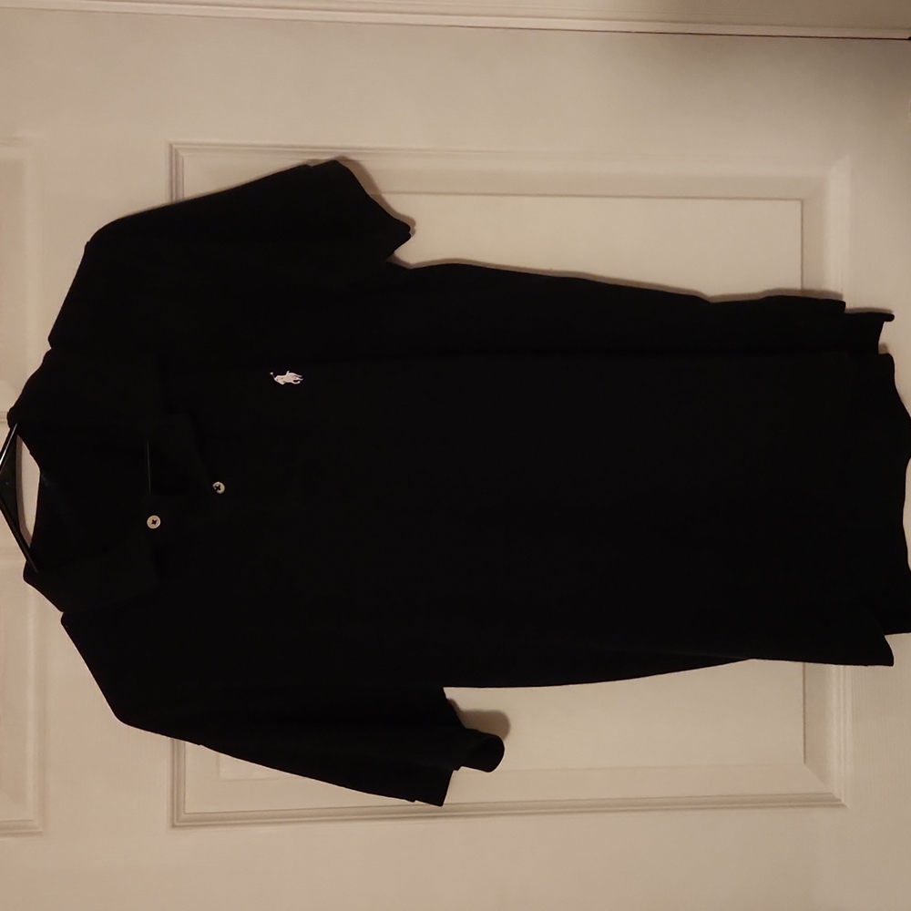 Mens black polo shirt
